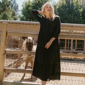 Jenni Kayne Maxi James Dress in black size Small